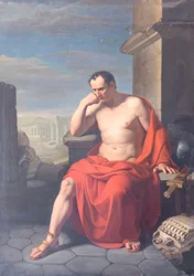 Marius sentado en las ruinas de Cartago, Francesco Oliva