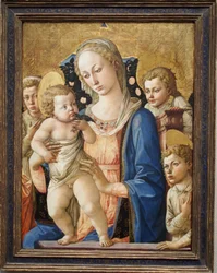 1455 Pesellino Virgen con el Niño y San Juan Toledo