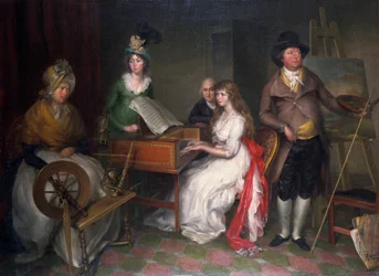 Thomas Jones, 1742-1803 y su familia, 1797
