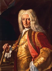 Retrato del Conde Aloys Thomas Raimund Von Harrach, Virrey de Nápoles, ca 1730, por Francesco Solimena