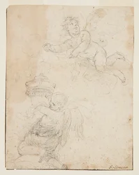 Estudio de dos putti