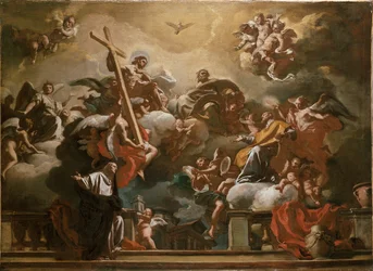 La Santísima Trinidad con San Felipe Neri en la Gloria, c. 1727-1730