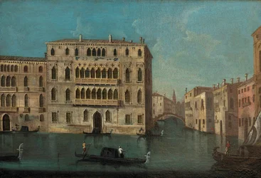 Gran Canal Francesco Tironi y Palacio Foscari