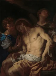 Cristo muerto sostenido por ángeles, ca. 1710