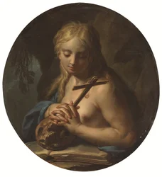 La Magdalena penitente (óleo)