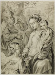 El Descanso en la Huida a Egipto, conocido como La Madonna della Pappa