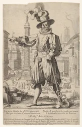 Giovanni Alto Johann Alten, Ioannes Altus de pie en la Colina Quirinal en Roma