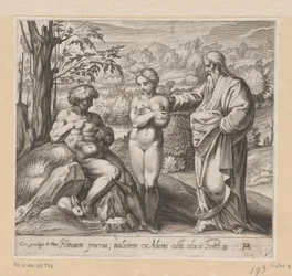 Dios crea al hombre y a la mujer Pinturas en la Logia de Rafael (título de la serie) La Sacra Genesi (título de la serie)