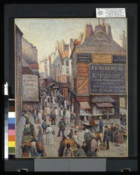 La Rue Mouffetard (óleo sobre lienzo)