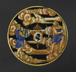 Plato con los brazos de la familia Pucci, 1532