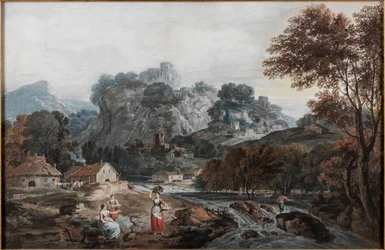 Paisaje, hacia 1760-1770 (Acuarela sobre papel)