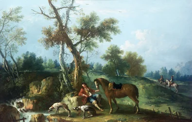 El descanso del cazador, siglo XVIII
