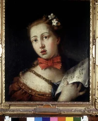 Cantante veneciano. Pintura de F. Zugno