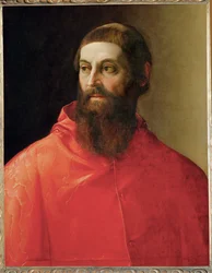 Cardenal Rodolfo Pio (pintura sobre lienzo)