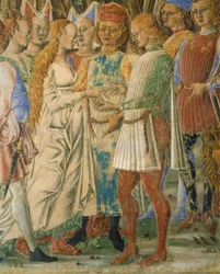Italia, Ferrara, Palacio Schifanoia, La Sala del Mes, El mes de junio de Francesco del Cossa (1436-1478)