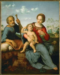 Sagrada familia (madera de álamo)