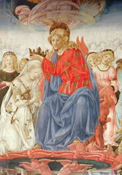 Detalle de la Coronación de la Virgen