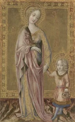 Santa Dorotea y el Niño Cristo, ca 1460