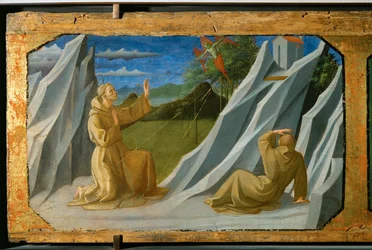 San Francisco de Asís recibiendo los estigmas Sept (óleo sobre madera)
