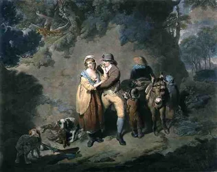 El deportista amoroso, grabado por Charles Hodges, pub. por J.R. Smith