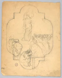 Boceto para una ventana o techo