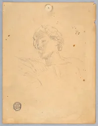 Boceto para la cabeza de un ángel