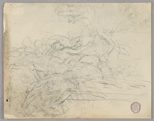 Boceto de grupo figurativo para la Ascensión