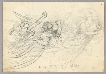 Boceto de grupo figurativo para la Ascensión