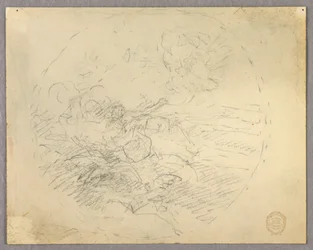 Boceto de figuras en un círculo