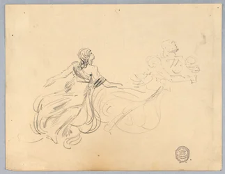 Boceto de Dos Figuras Femeninas