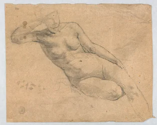 Boceto de una mujer desnuda