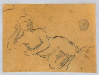 Boceto de una mujer desnuda