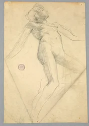 Boceto de un desnudo femenino