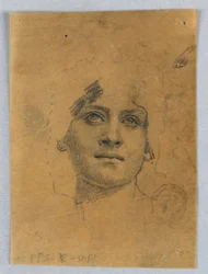 Boceto de la cara de una mujer