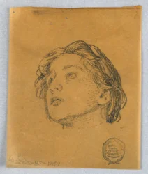 Boceto de la Cabeza de una Mujer