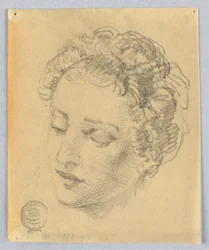 Boceto de la Cabeza de una Mujer