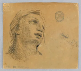 Boceto de la cabeza de una mujer