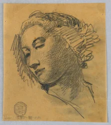 Boceto de la cabeza de una mujer