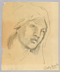 Boceto de la Cabeza de una Mujer