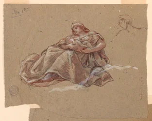 Estudio para "Caridad," Iglesia de San Bartolomé, Nueva York, NY