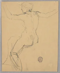 Estudio de una figura desnuda