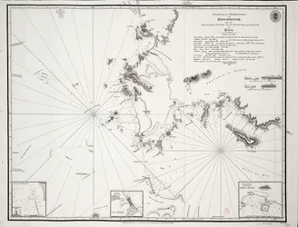 Carta del promontorio de Boodroom con las islas Karabaghla y la punta norte de la isla de Kos ... por Francis Beaufort F.R.S. ... 1811