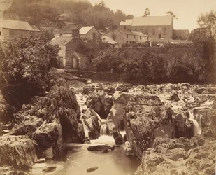 En Pont y pair, Bettws-y-Coed, Gales del Norte, 1856