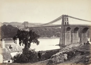 Bangor, puente colgante, desde Anglesey (254)