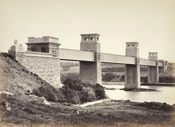 Bangor, el puente Britannia, desde Anglesey (258)