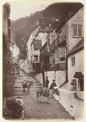 Clovelly, la nueva posada y calle, 1860-94