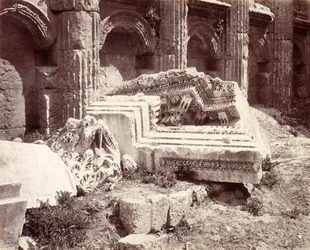 Restos escultóricos del templo de Júpiter, Baalbek