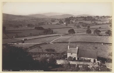 Valle de Clwyd desde el castillo de Denbigh