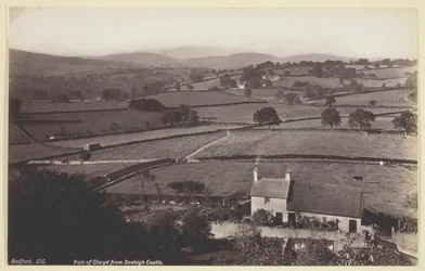 Valle de Clwyd desde el castillo de Denbigh