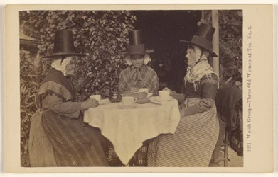 Grupo galés - Tres ancianas tomando el té, n.º 3
